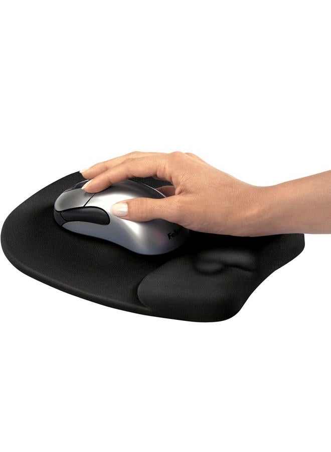 Fellowes Memory Foam Mouse Pad/Wrist Rest, Black - Image 5